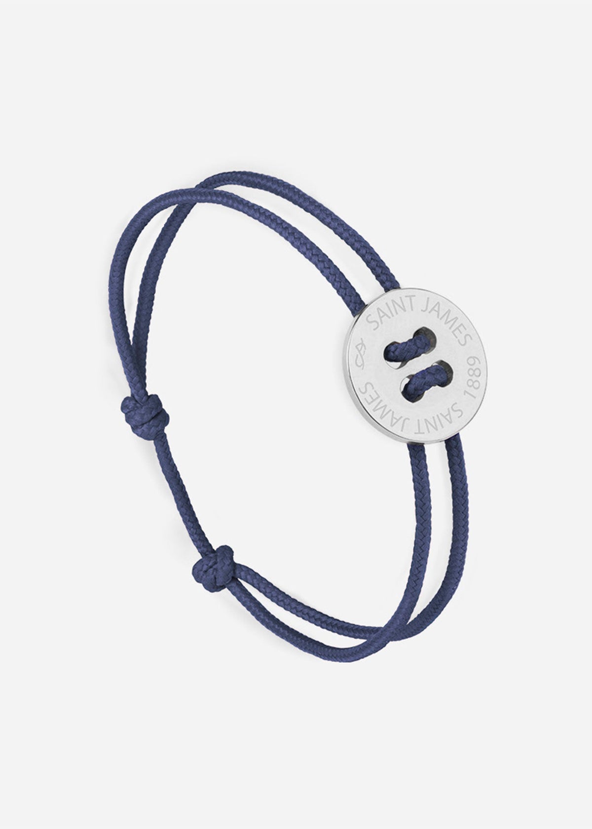 Bracelet Bouton x Le Vent à la Française (ARGENT/MARINE)