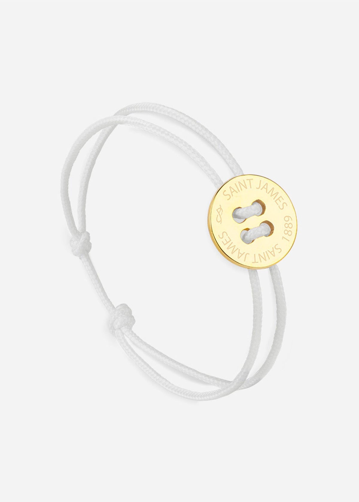 Bracelet Bouton x Le Vent à la Française (OR/BLANC)