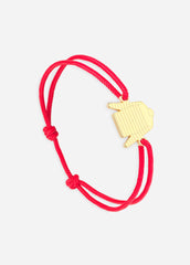 Bracelet Marinière x Le Vent à la Française (OR/ROUGE)