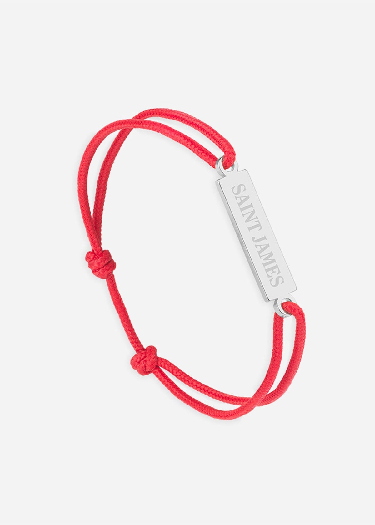 Bracelet Logo x Le Vent à la Française (ARGENT/ROUGE)
