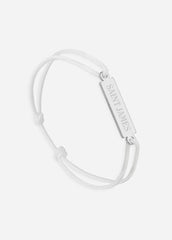 Bracelet Logo x Le Vent à la Française (ARGENT/BLANC)
