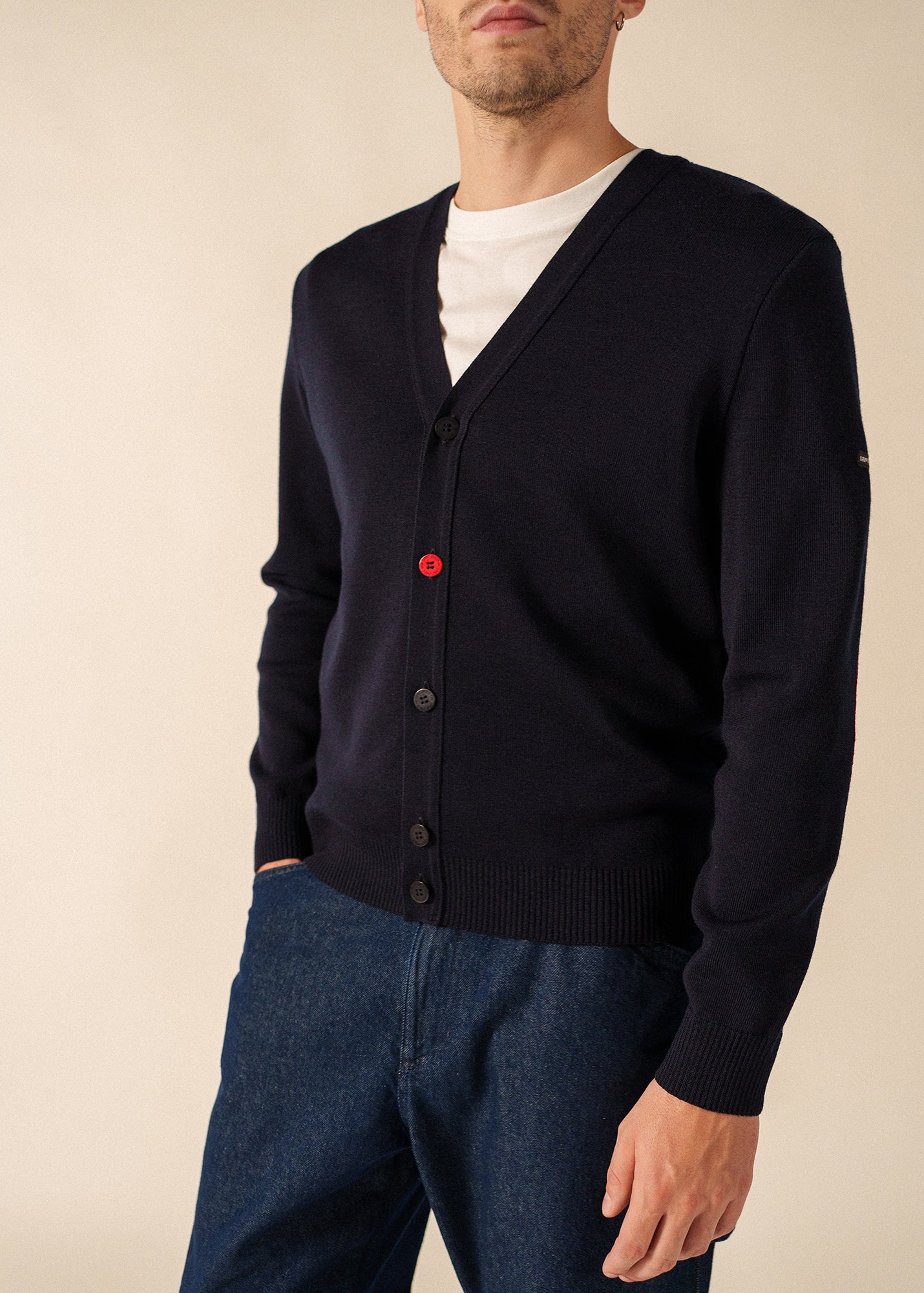 Cardigan coudières (NAVY/NORMANDIE)