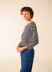 Marinière Minquiers Phospho - en coton (NAVY/PHOSPHORESCENT)