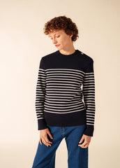 Pull marin Binic Phospho - en laine (MARINE/PHOSPHORESCENT)