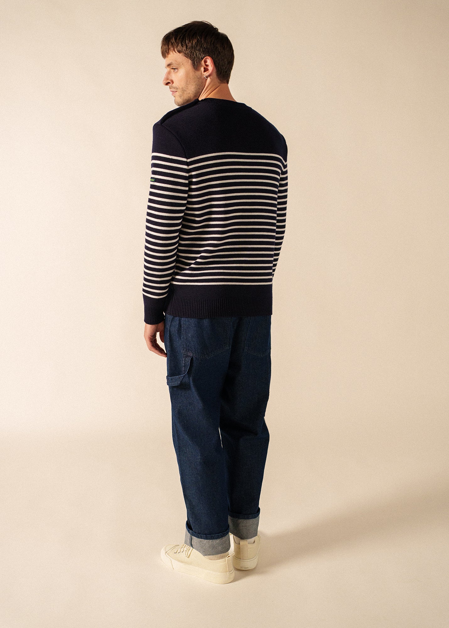 Pull marin Binic Phospho - en laine (MARINE/PHOSPHORESCENT)
