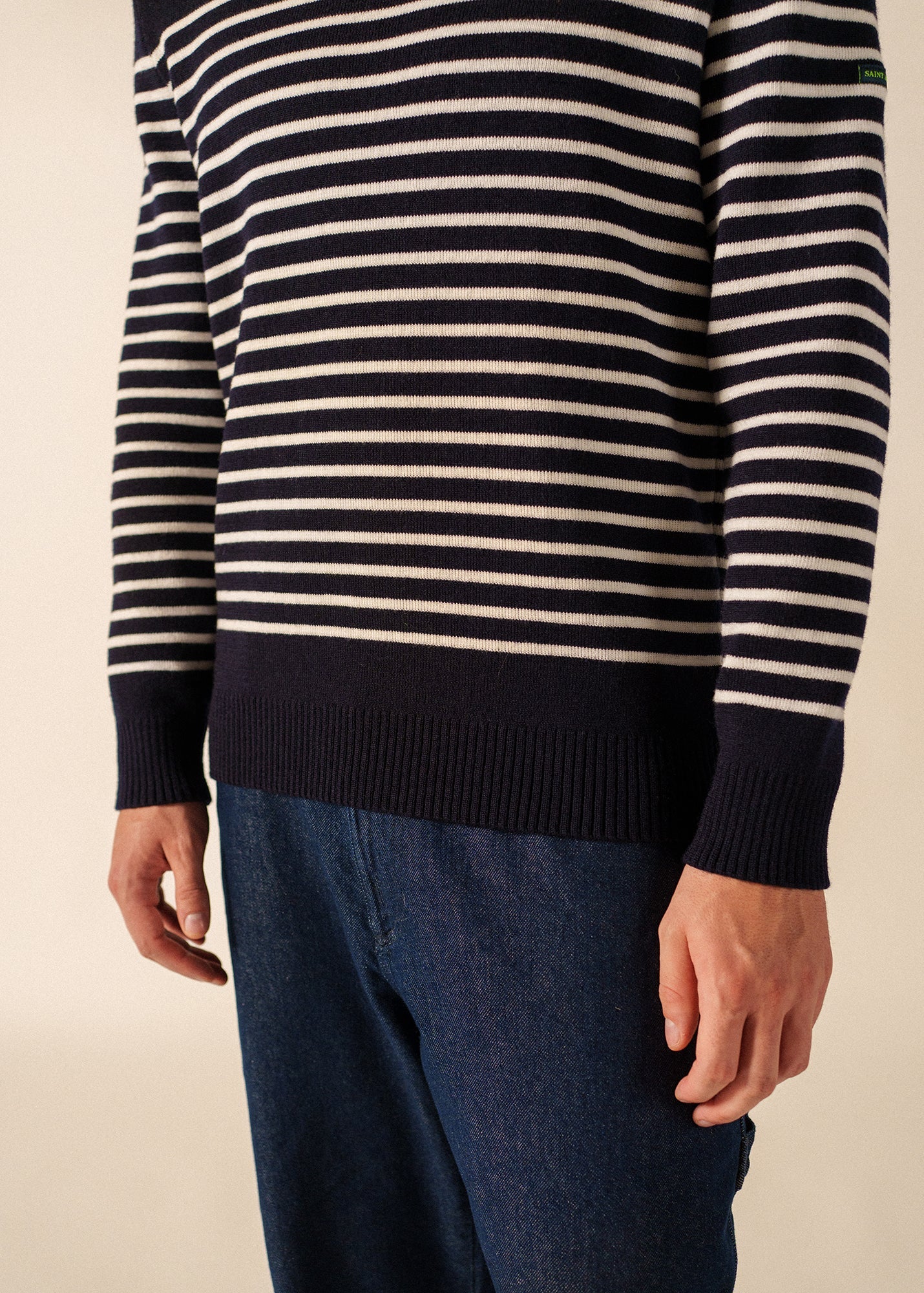 Pull marin Binic Phospho - en laine (MARINE/PHOSPHORESCENT)