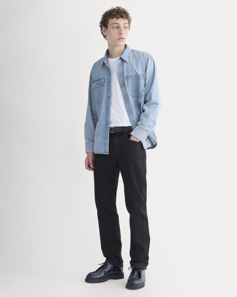 Denim Utility Shirt | Light Indigo