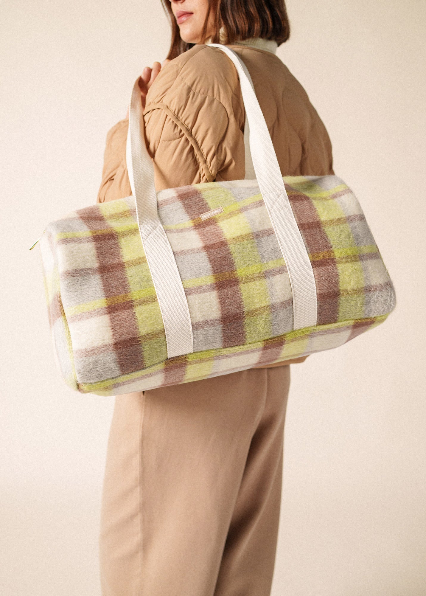 Sac drap de laine (BLANC D'HIVER/BEIGE/AUBE)
