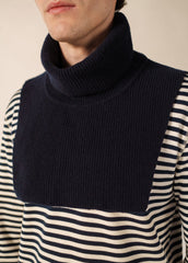 Col écharpe (NAVY)