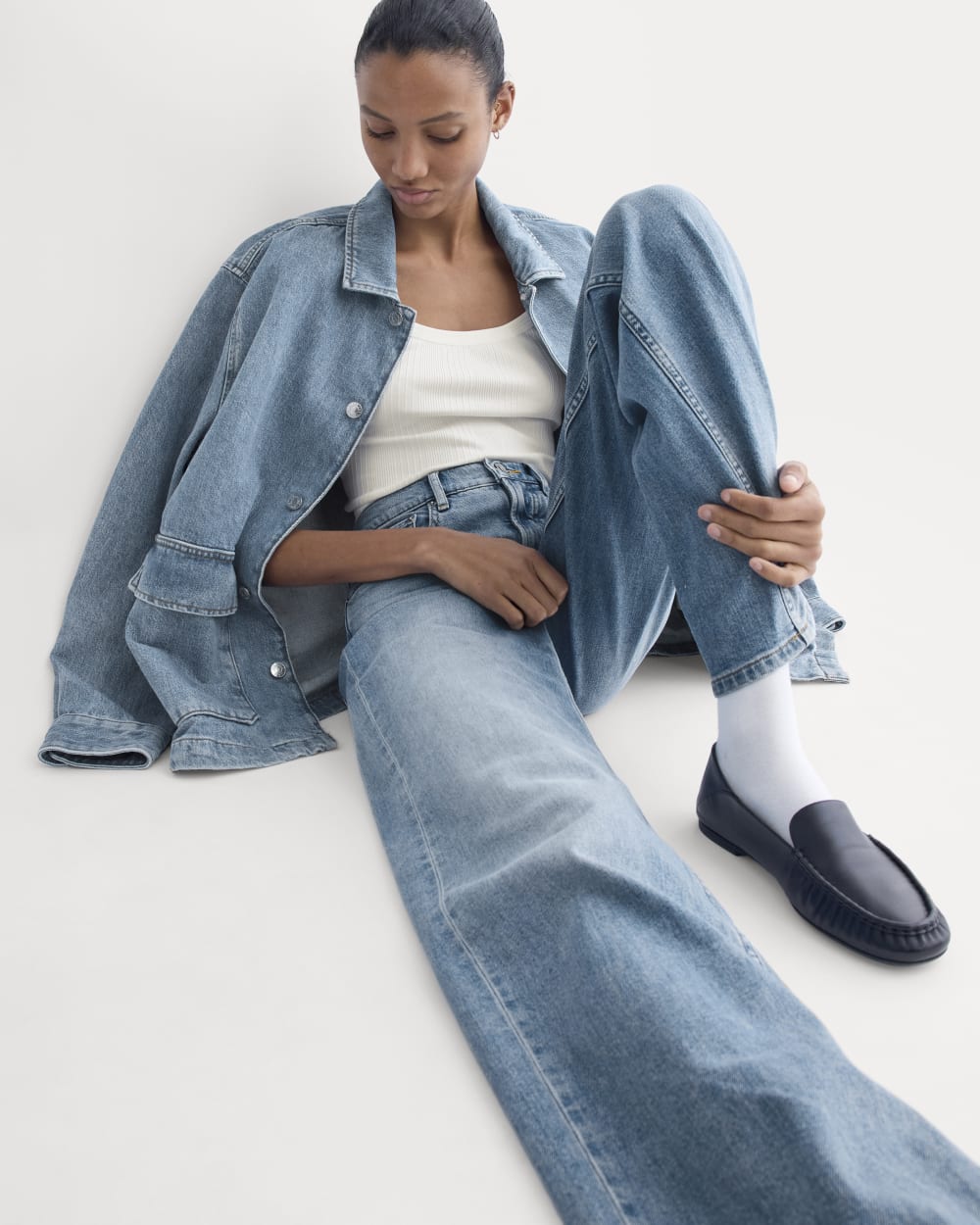 The Column Jean | Vintage Light Indigo | 31" Inseam