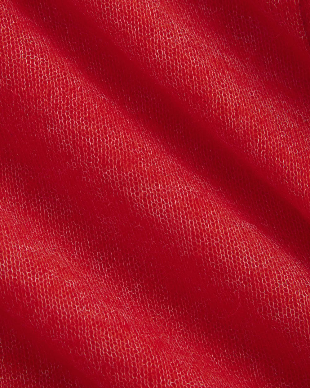 The Air Alpaca鈩?Short-Sleeve Cardigan | Fiery Red