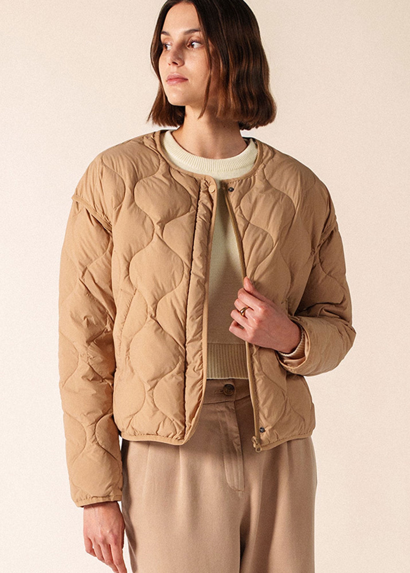 Doudoune Ste Carole (BEIGE FONCE)