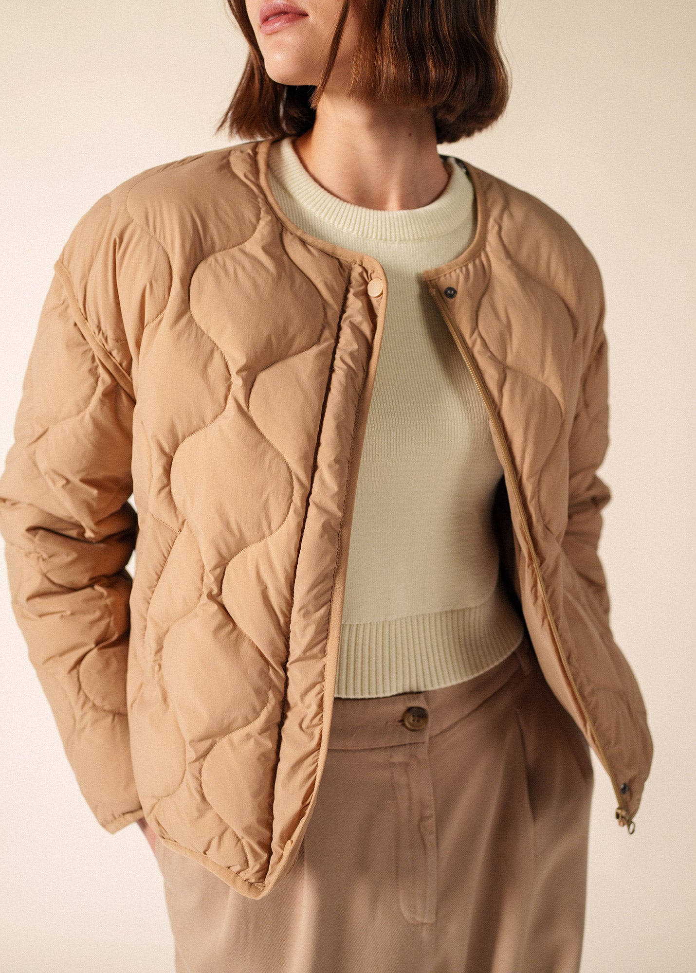 Doudoune Ste Carole (BEIGE FONCE)
