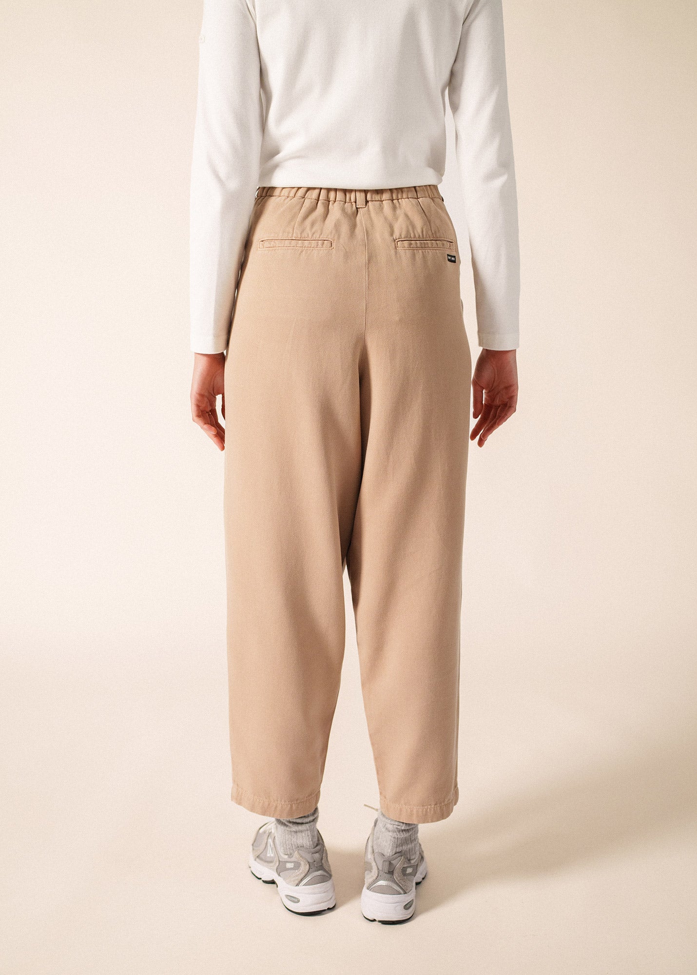 Pantalon Barrel (BEIGE FONCE)