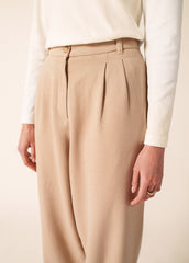 Pantalon Barrel (BEIGE FONCE)