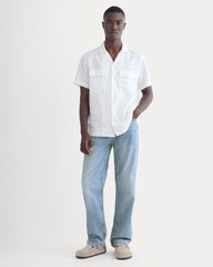 The Resort Shirt in Linen | White
