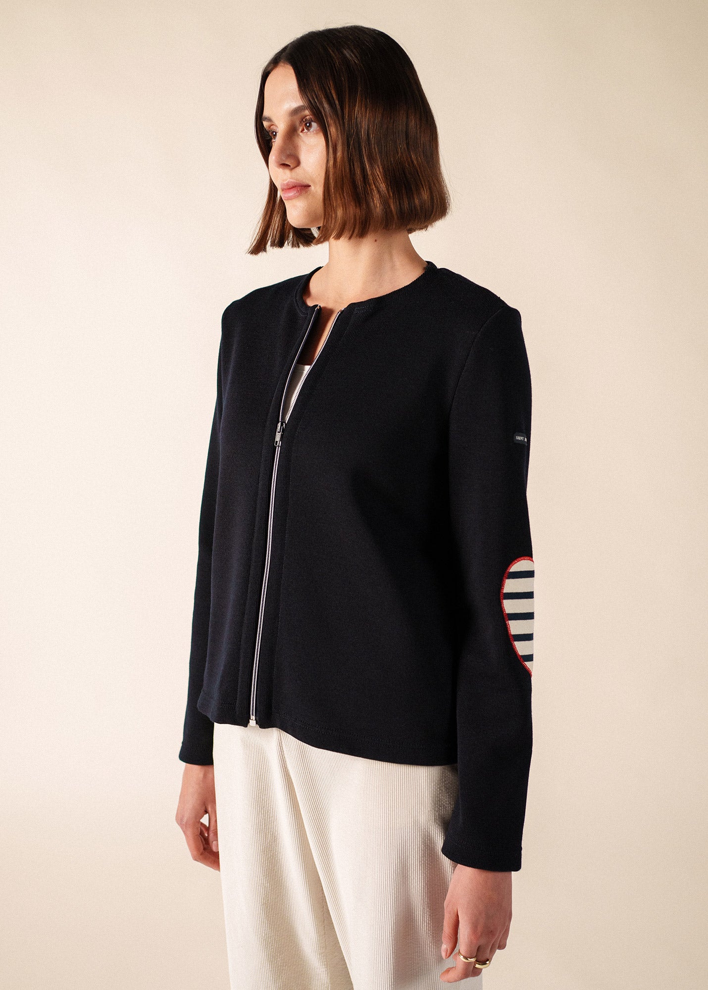 Gilet Vaujany (NAVY/ECRU/TULIPE)