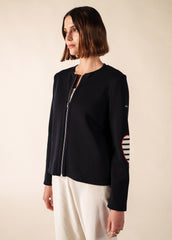 Gilet Vaujany (NAVY/ECRU/TULIPE)