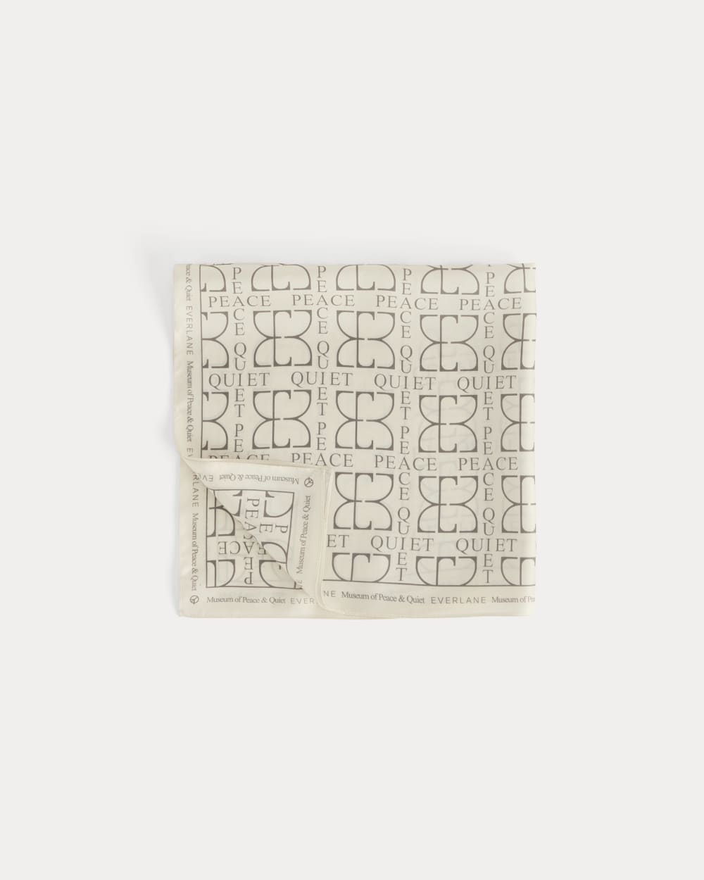 Saintjamesa x Peace & Quiet Silk Bandana | Bone