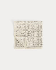 Saintjamesa x Peace & Quiet Silk Bandana | Bone