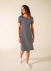 Robe Tolède (NAVY/NEIGE)