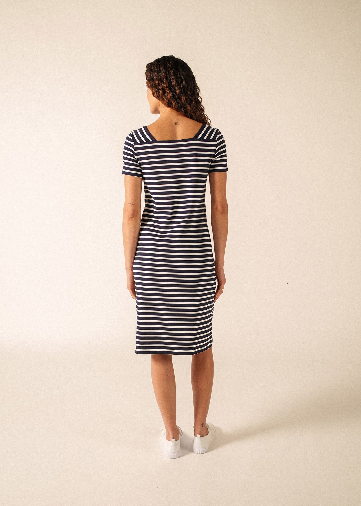 Robe Tolède (NAVY/NEIGE)