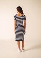 Robe Tolède (NAVY/NEIGE)