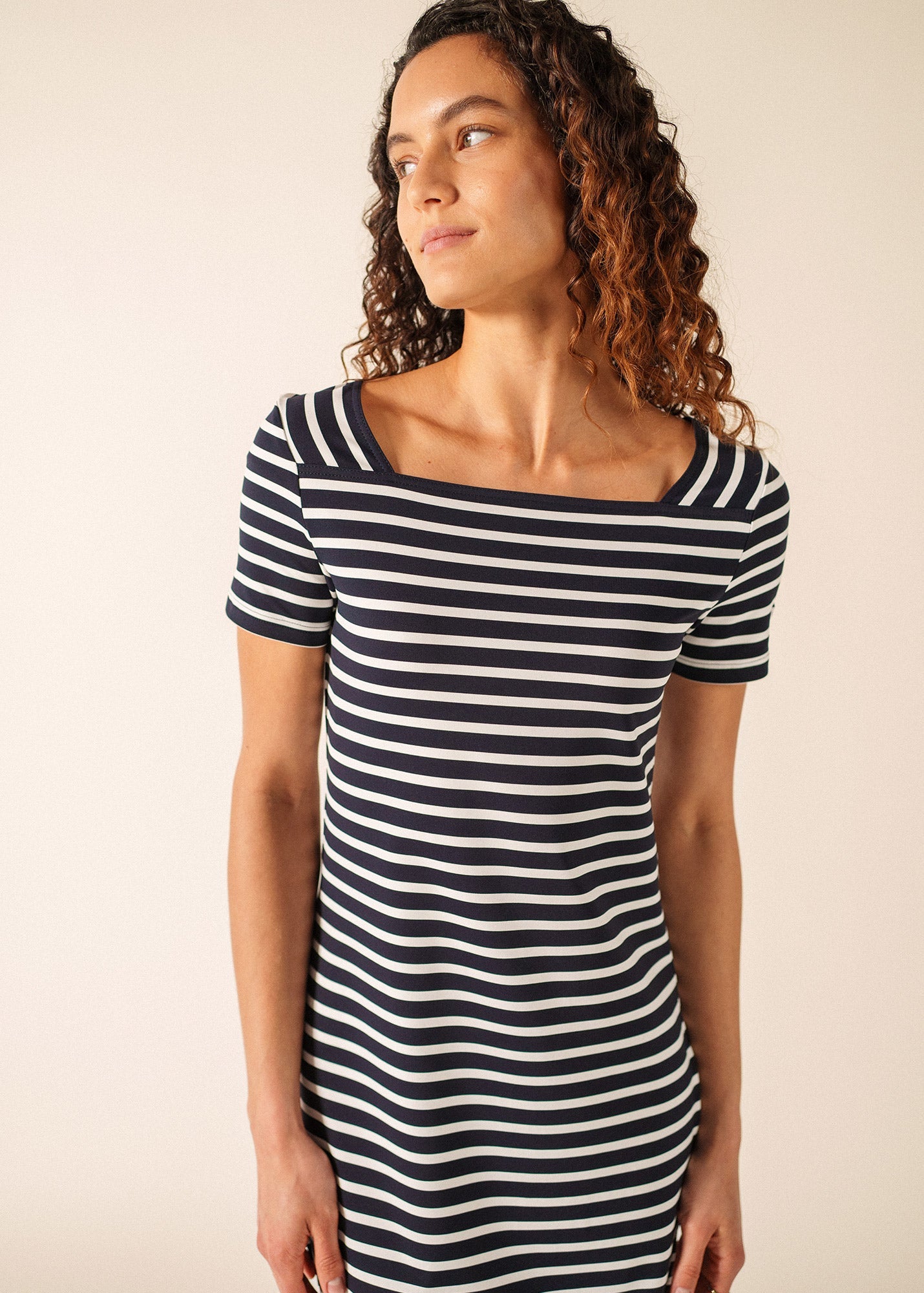 Robe Tolède (NAVY/NEIGE)