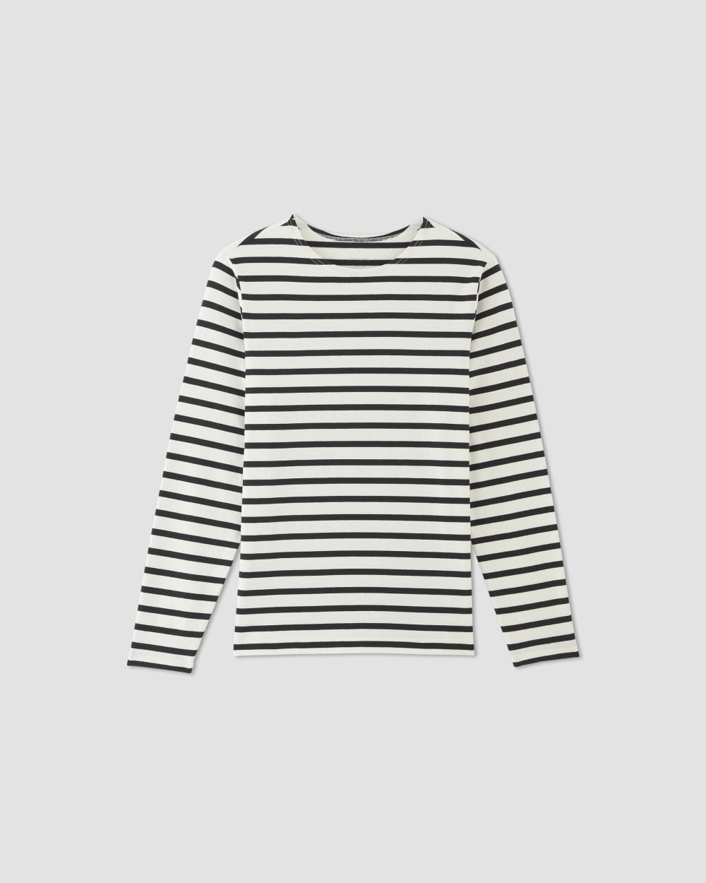 The Premium-Weight Long-Sleeve Mariner Tee | Canvas / Black
