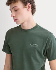 Saintjamesa x Peace & Quiet Graphic Logo Tee | Pine