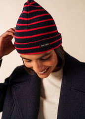 Bonnet marin Cartier - rayé (NAVY/TULIPE)
