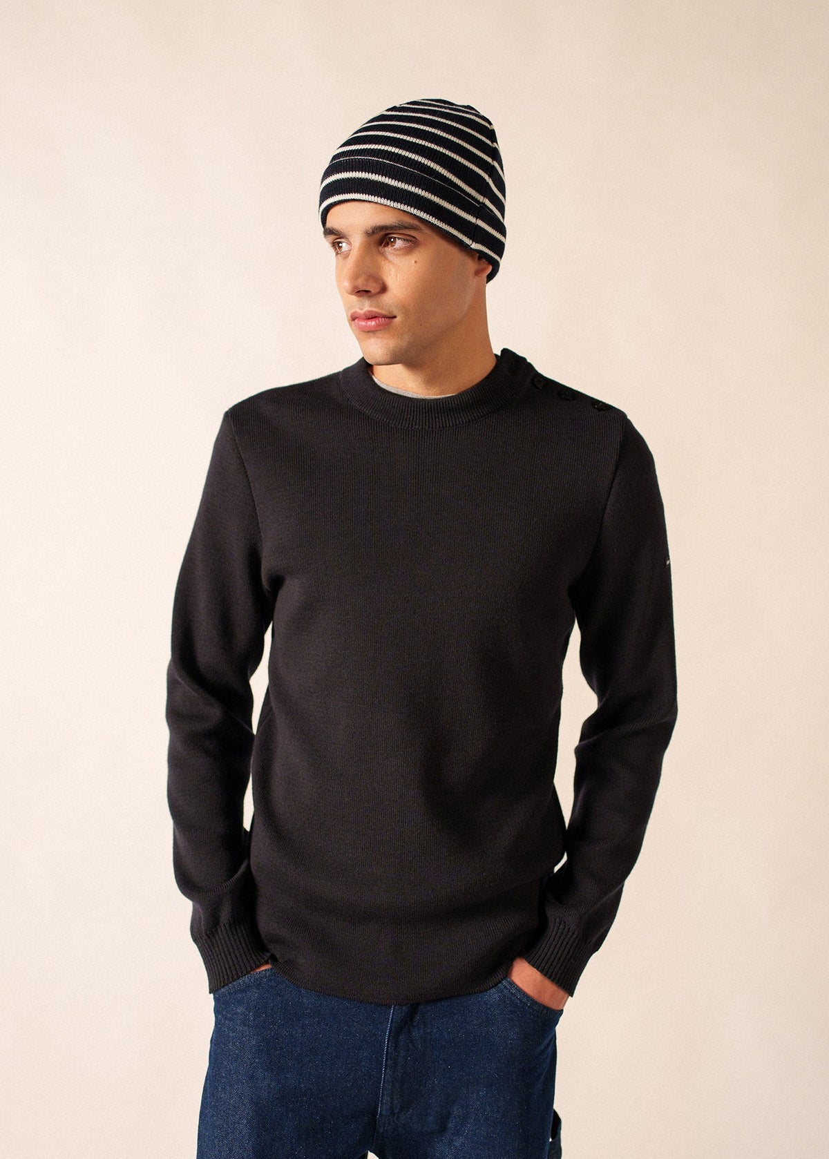 Bonnet Cartier (NAVY/ECUME)