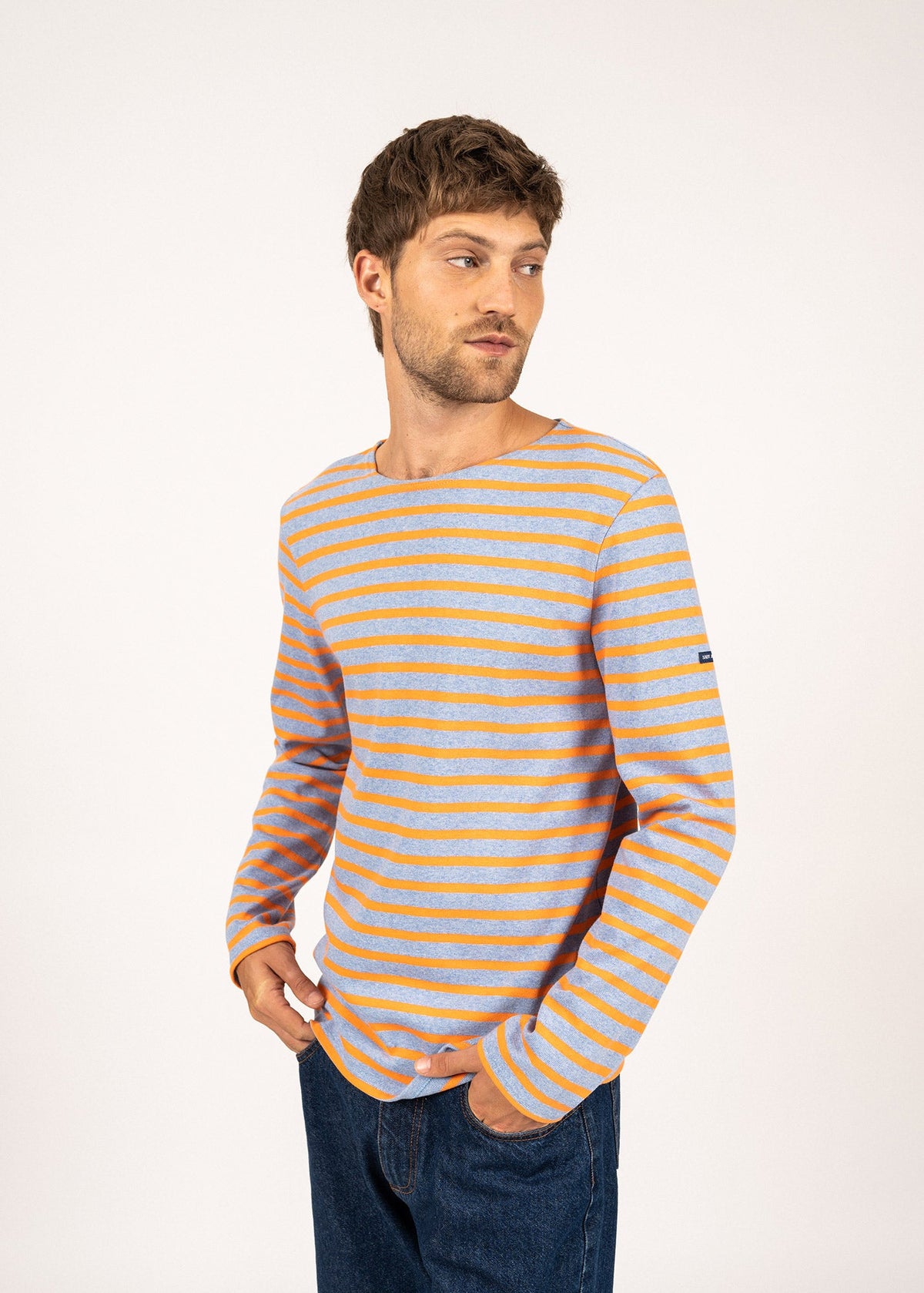 Marinière Méridien (DENIM/ORANGE FLUO)