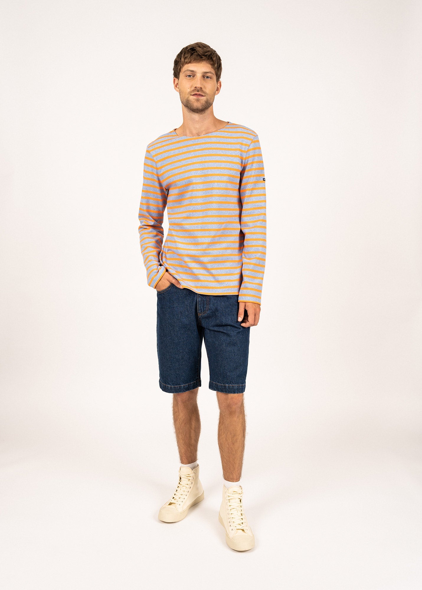 Marinière Méridien (DENIM/ORANGE FLUO)