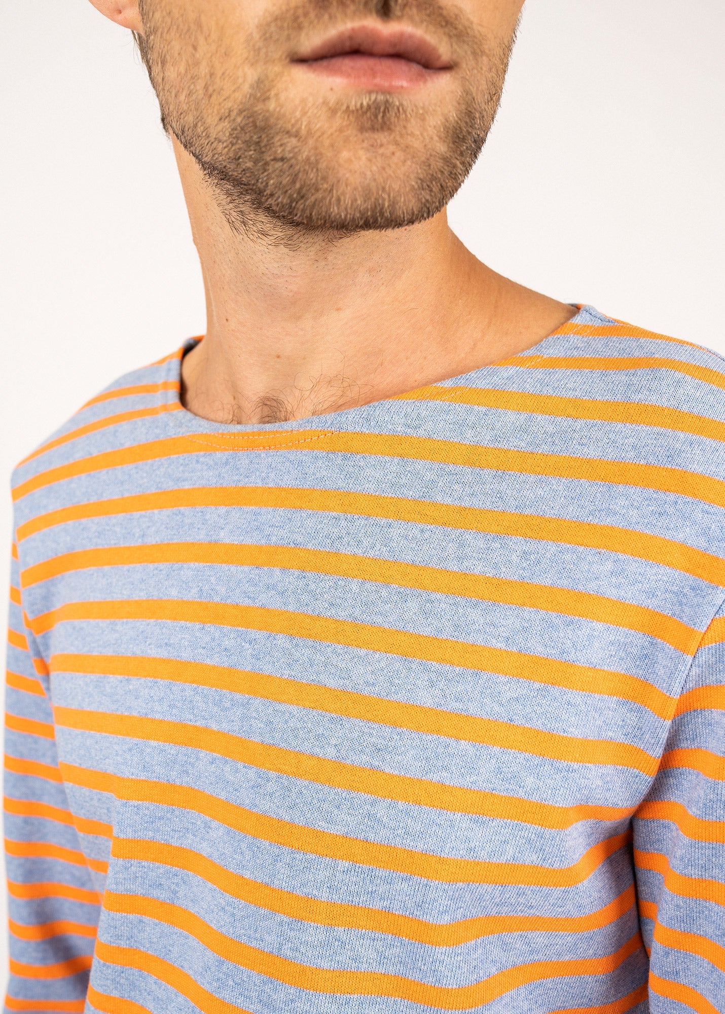 Marinière Méridien (DENIM/ORANGE FLUO)