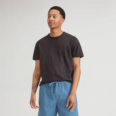 The Cotton Slub Crew | Black