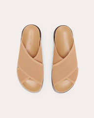 The ReKnit Form Crossover Sandal | Caramel