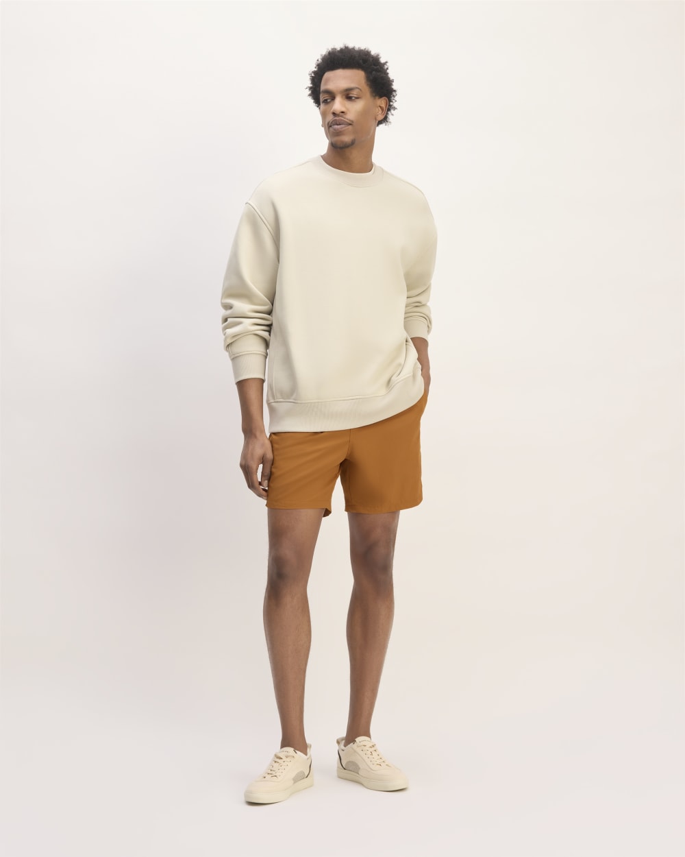 The ReNew Nylon Short | Toasted Almond