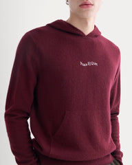 Saintjamesa x Peace & Quiet Cashmere Hoodie | Wine