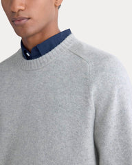 Midweight Cashmere Crew | Heathered Grey