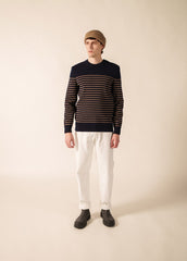 Pull marin Binic (MARINE/BEIGE FONCE)