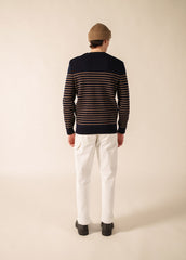Pull marin Binic (MARINE/BEIGE FONCE)