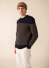Pull marin Binic (MARINE/BEIGE FONCE)