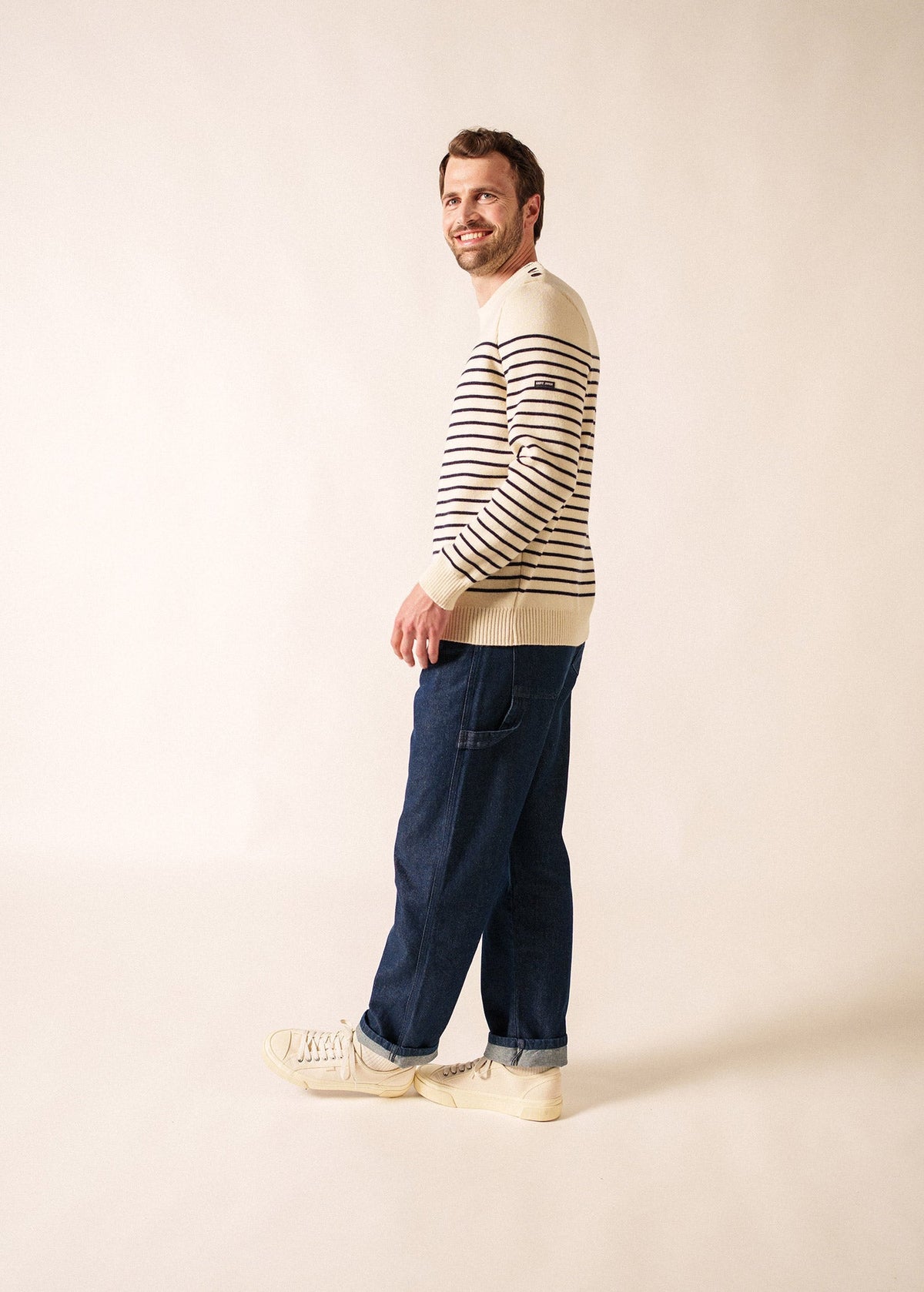 Pull marin Binic (ECRU/MARINE)