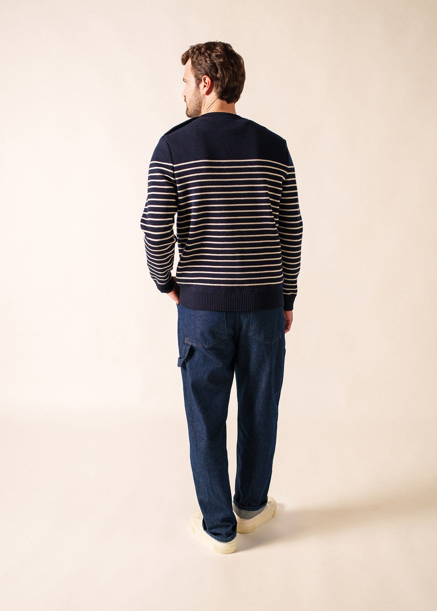 Pull marin Binic (MARINE/ECRU)