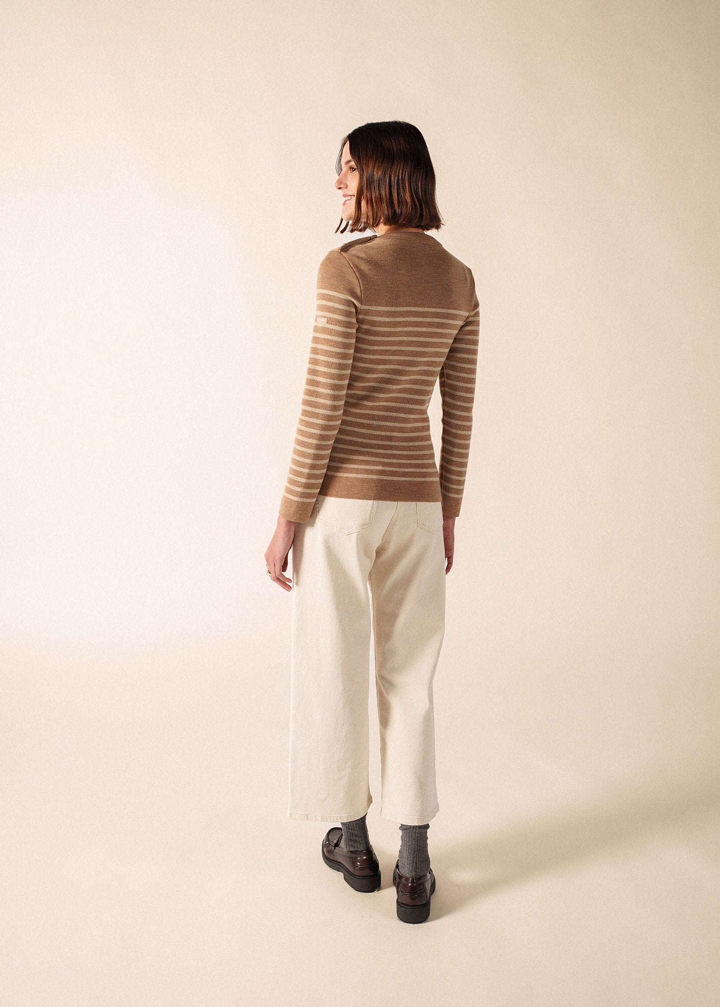Pull marin Marée (BEIGE FONCE/BEIGE)