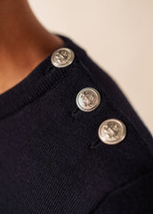 Pull marin Marée (NAVY/ECUME)