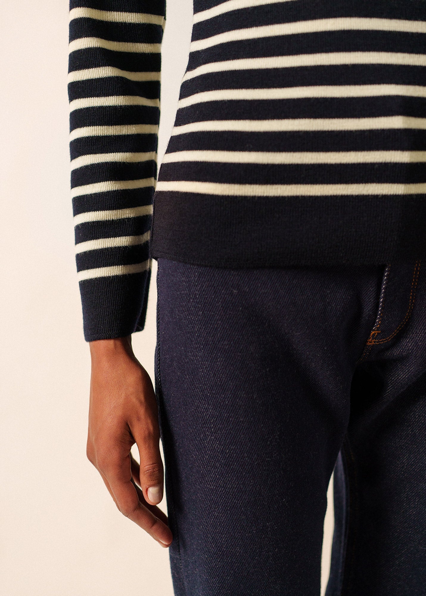 Pull marin Marée (NAVY/ECUME)