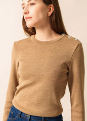 Pull marin Marée (BEIGE FONCE)