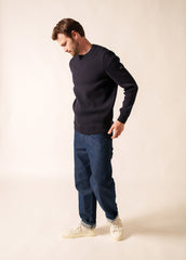 Pull marin uni Cancale - coupe confort (NAVY)
